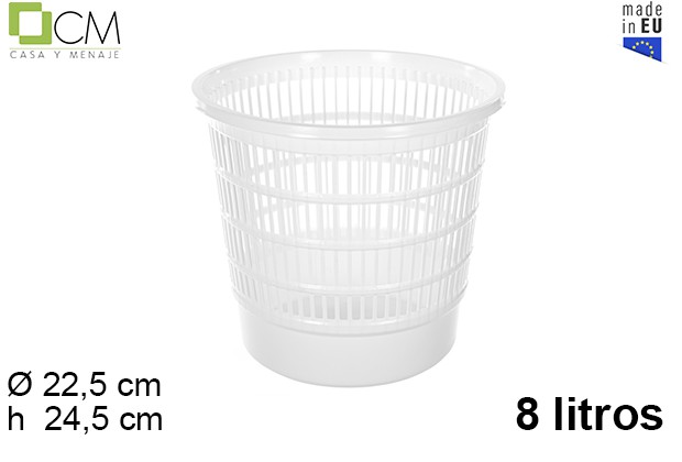PAPELERA REJILLA BCA 8L 90110000