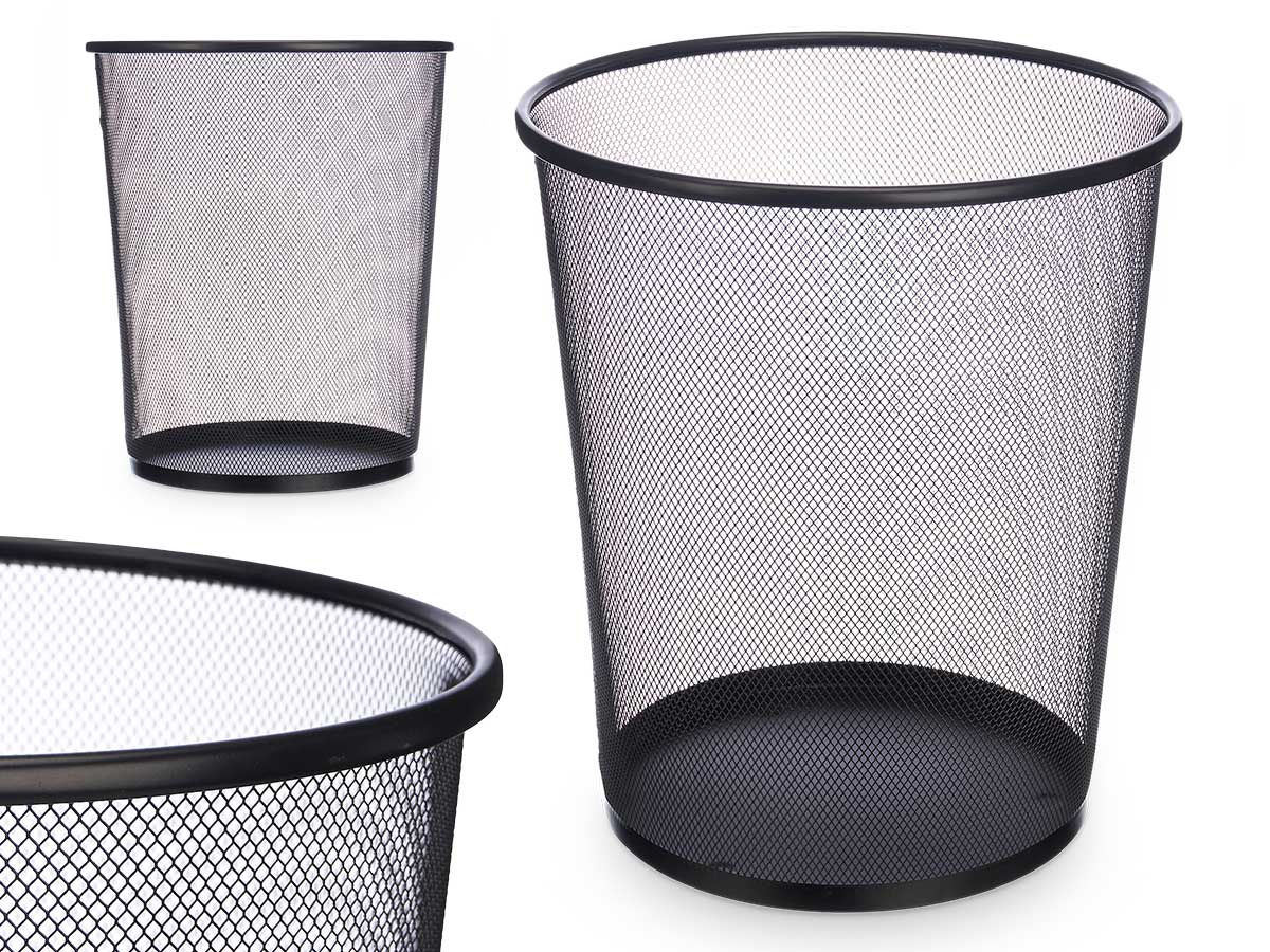 PAPELERA REJILLA NEGRA 29.5CM 9042500