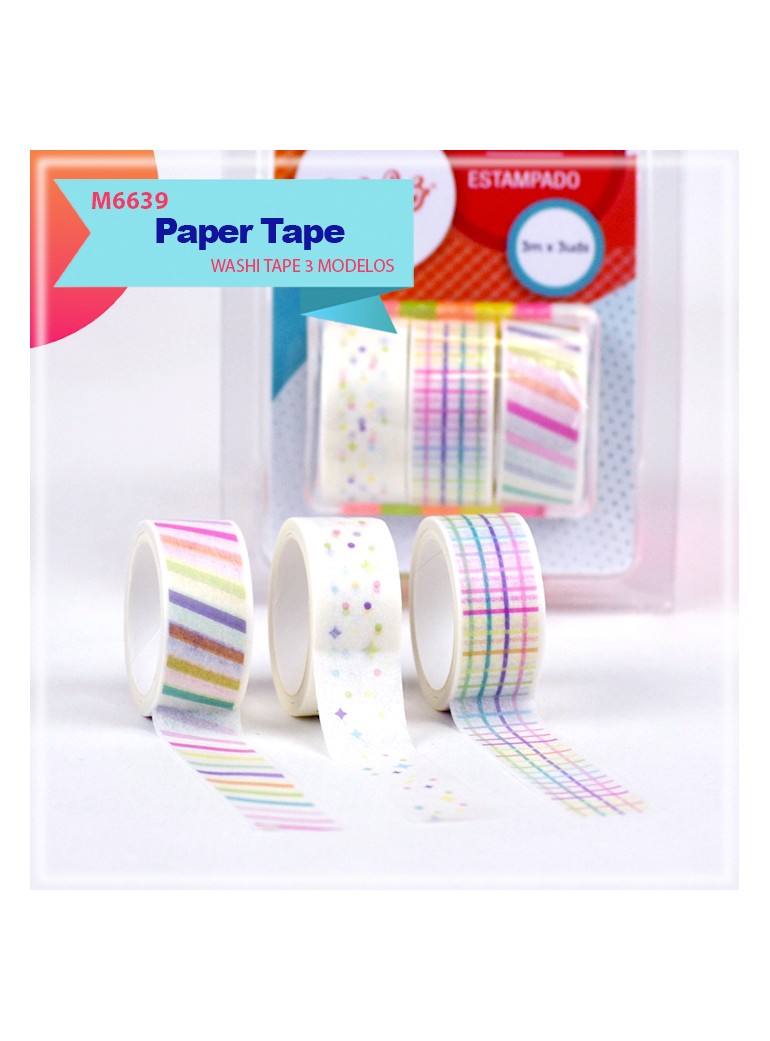 PAPER TAPE COLORES 3M X 3UD 9007500