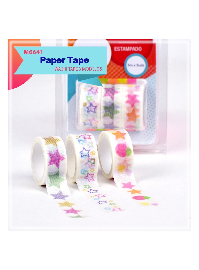 PAPER TAPE ESTRELLAS Y FRUTAS 3M X3UD 9007500