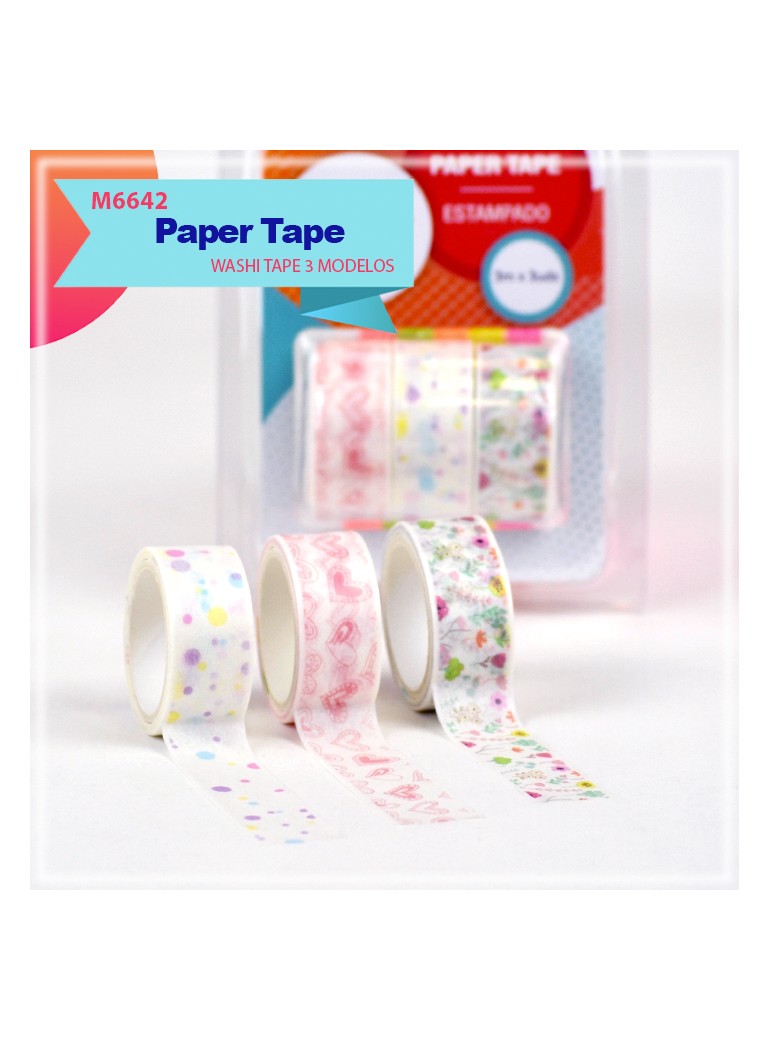 PAPER TAPE FLORAL LOVE 3M X3UD 90075