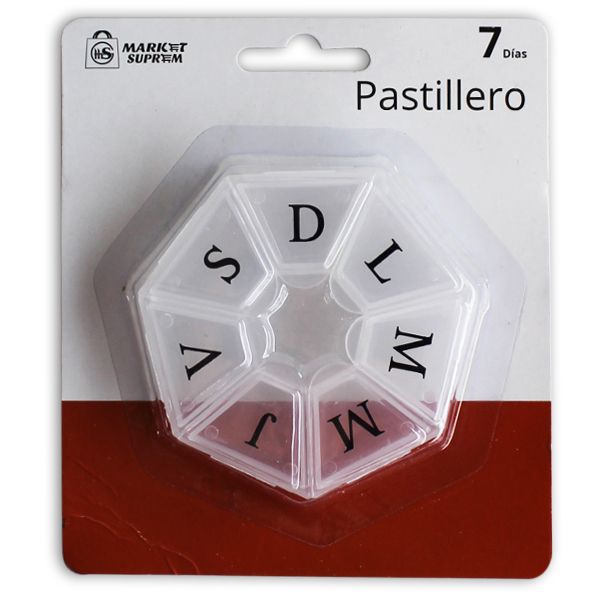 PASTILLERO 7DIAS TRANSPARENTE 900500