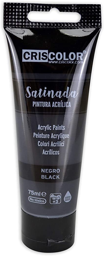 PINTURA ACRILICA NEGRA 75ML 900600
