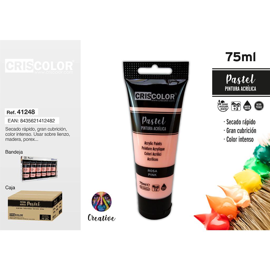 PINTURA ACRILICA ROSA PASTEL 75ML 900600