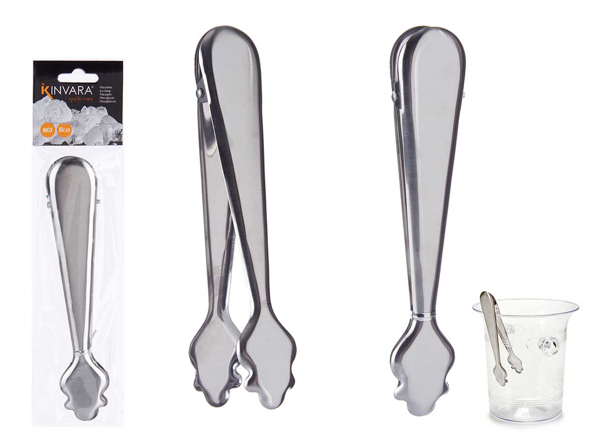 PINZA HIELO A.INOX 18CM 900600