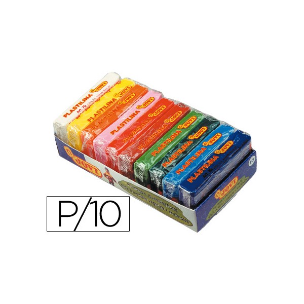 PLASTILINA 50GR C/10 904510