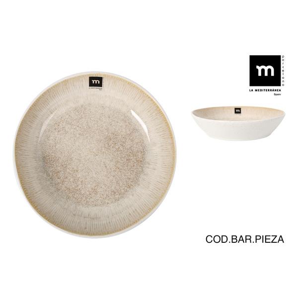PLATO HONDO CALOBRA CREMA 22X4.7CM 9029500
