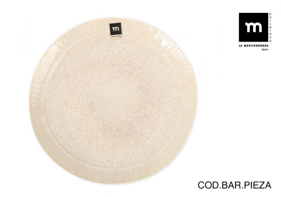 PLATO LLANO CALOBRA CREAM 26CM 903700
