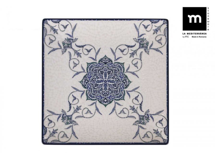 PLATO LLANO ROSETTA 24X24CM 9029500