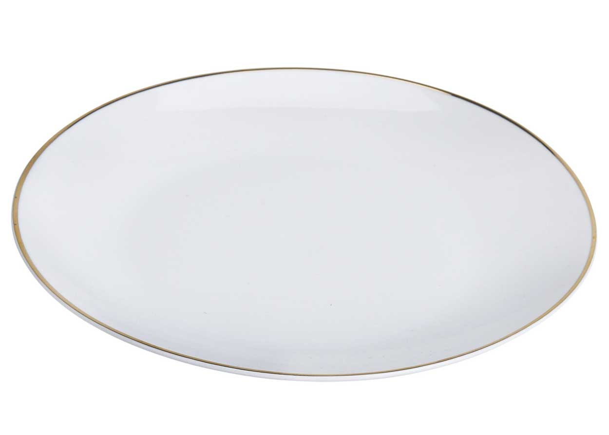 PLATO PORCELANA 22CM MISKA F.ORO 902100