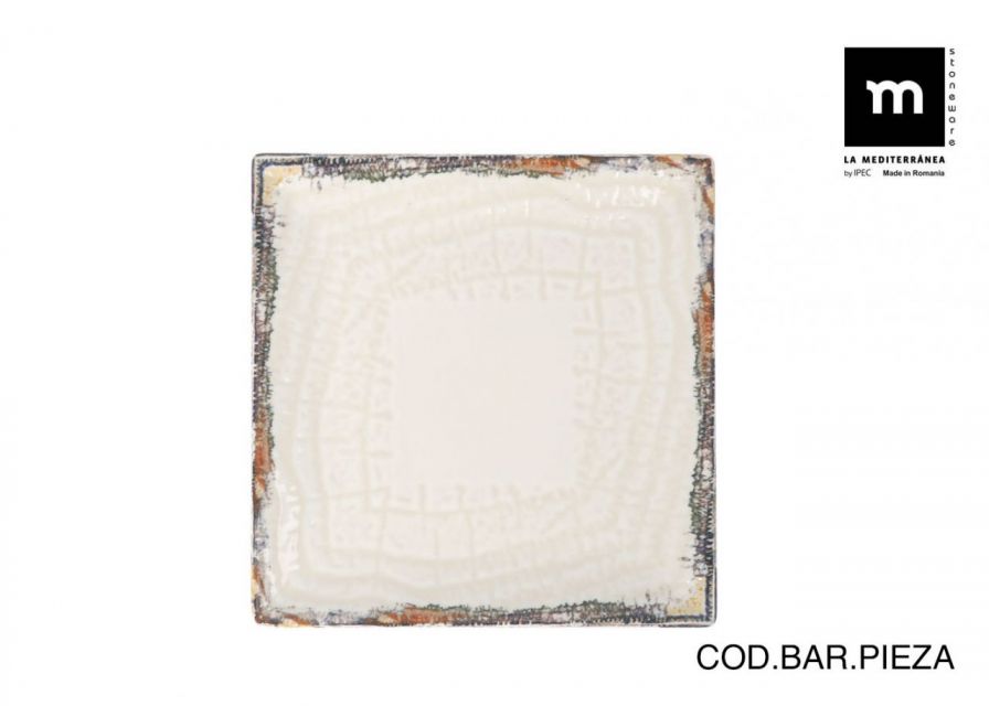 PLATO POSTRE ALBUS 18X18CM 9018500