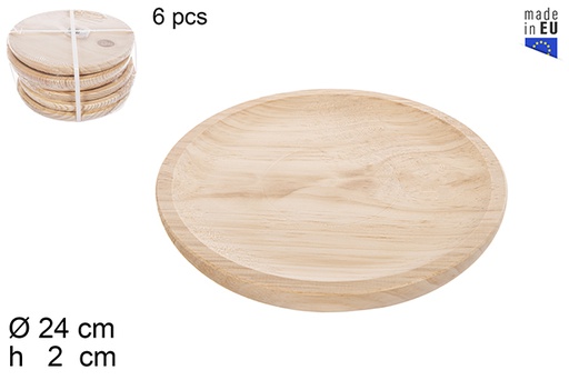 PLATO PULPO MADERA 24CM  902800