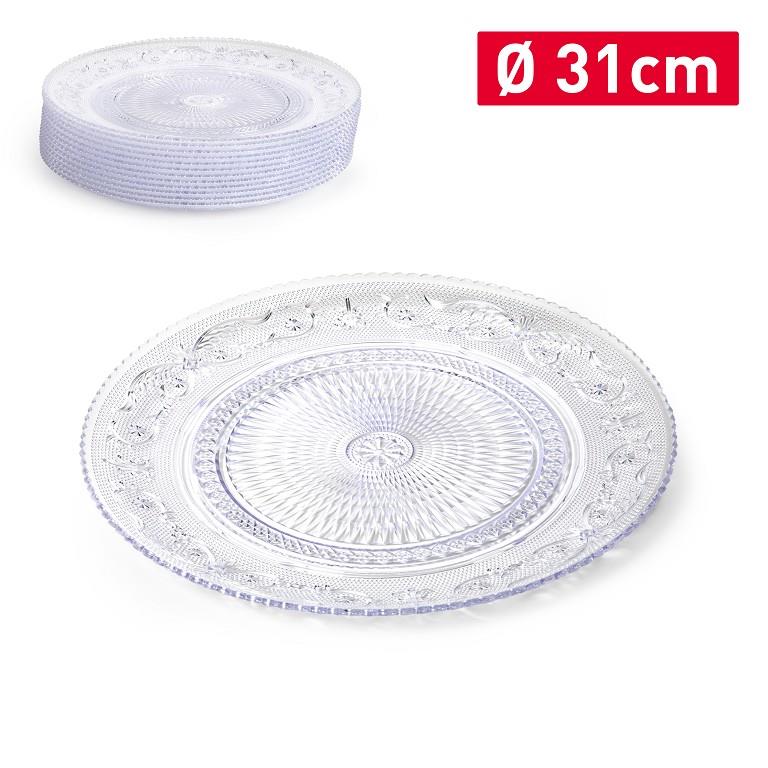 PLATO RDO. CRYSTAL 31CM TRANSP  9021500