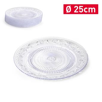 PLATO REDONDO CRISTAL 25CM 9011500