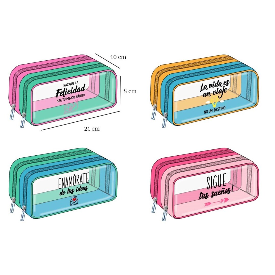 PORTATODO PVC DOBLE FRASES 902900