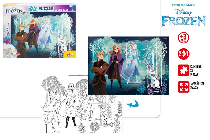 PUZLLE DOBLE CARA FROZEN 24PZS 9035500