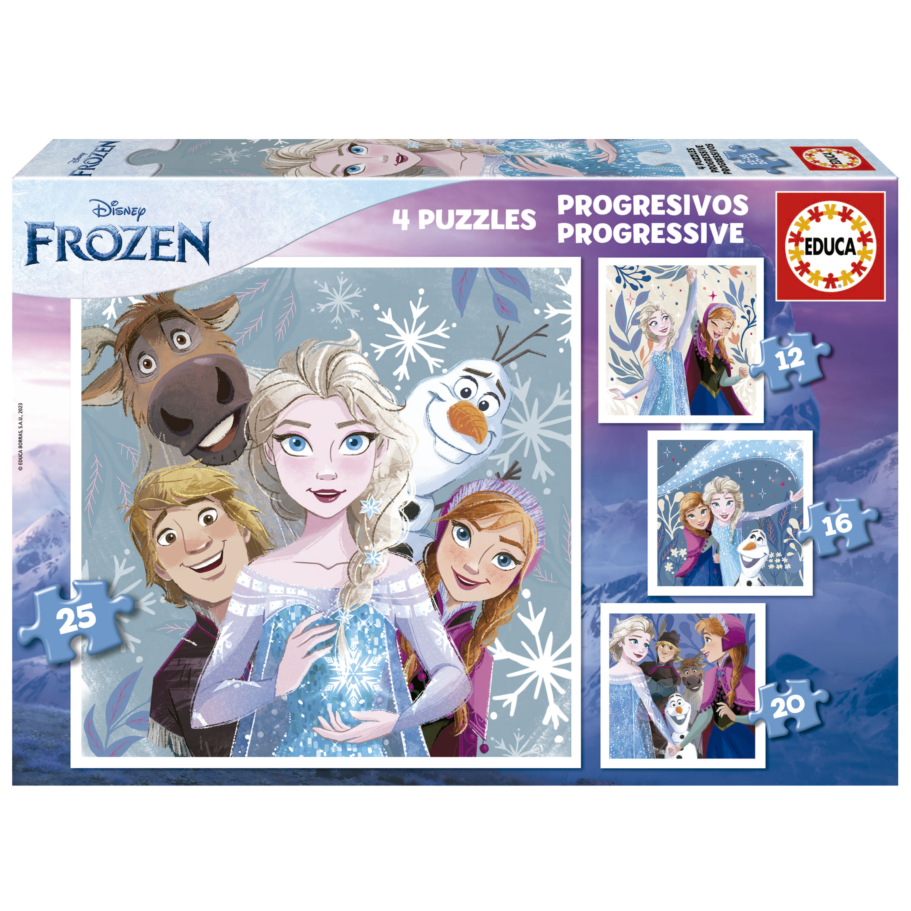 PUZZLE 4 PROGRESIVOS FROZEN 905700
