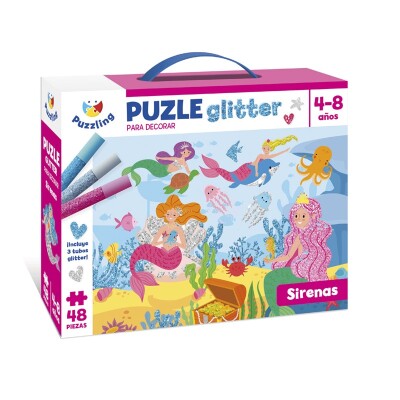 PUZZLE GLITTER SIRENAS 9067500