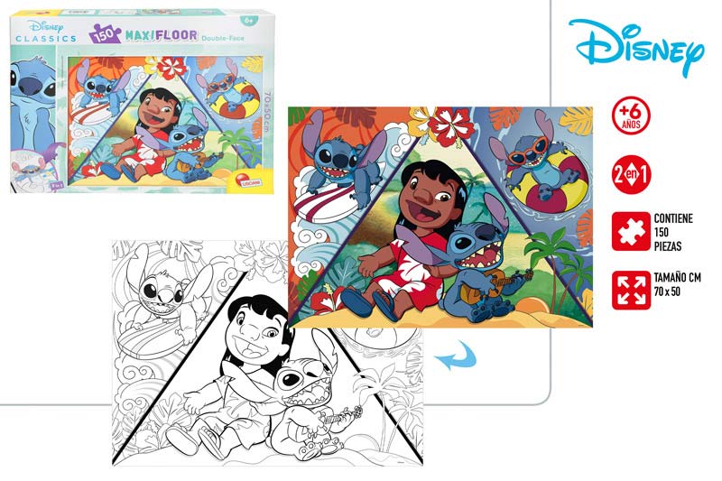 PUZZLE MAXIFLOR DOBLE CARA STICH 150PC 908200