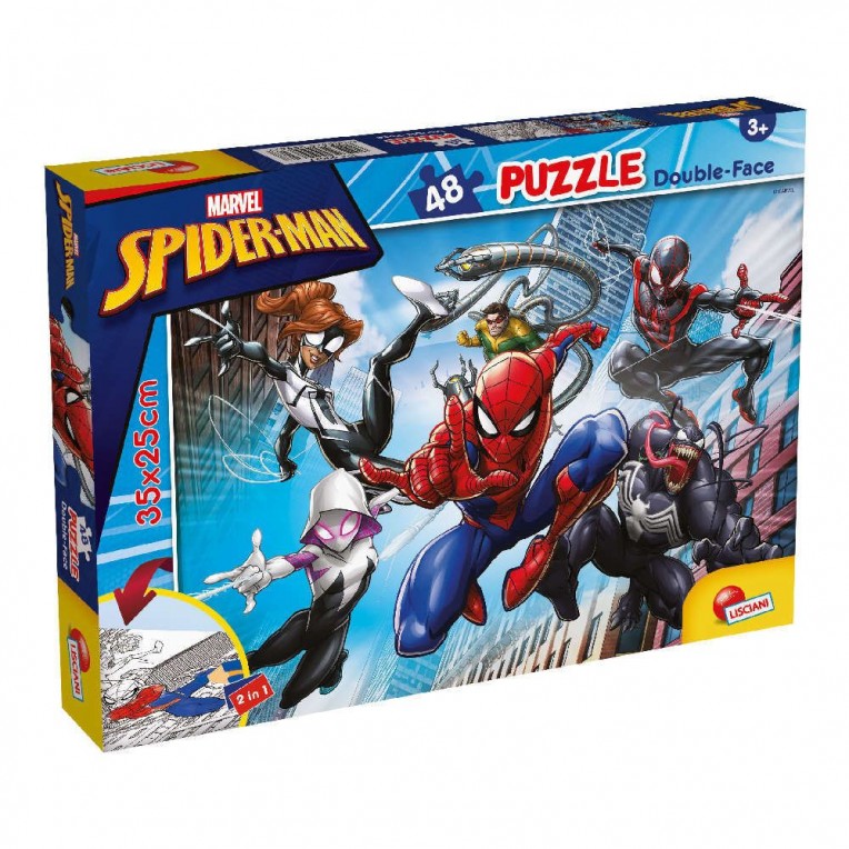 PUZZLE SPIDERMAN DOBLE CARA 48PC 903800