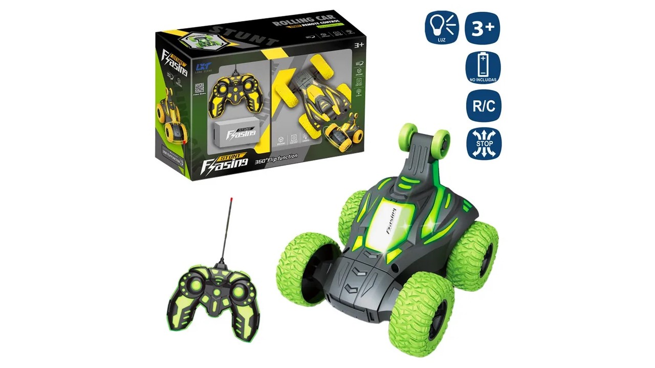 R/C STUNT 5 RUEDAS BAILA Y GIRA 20CM 9093500