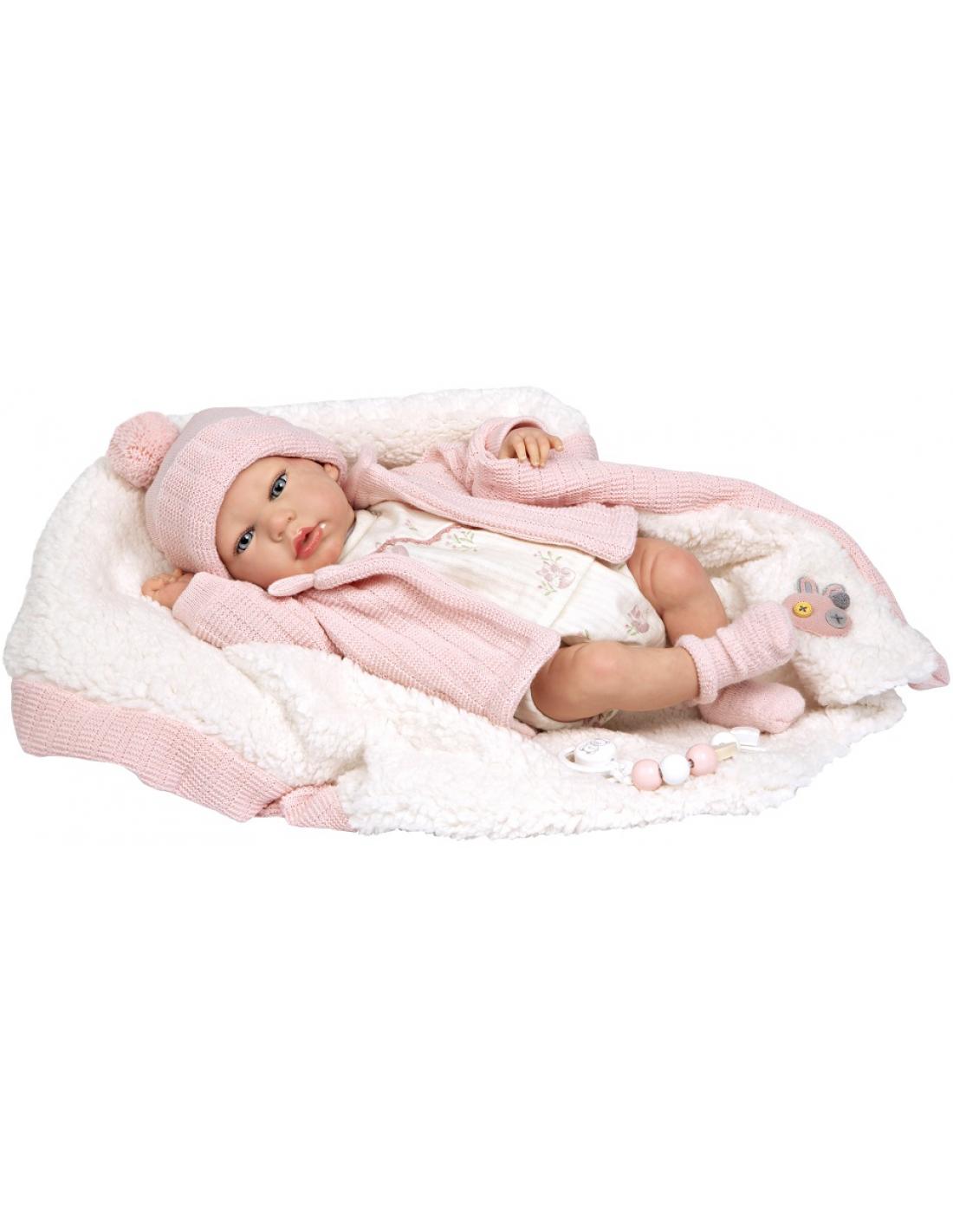 REBORN 40CM MARTA ROSA C/MANTA 9691500