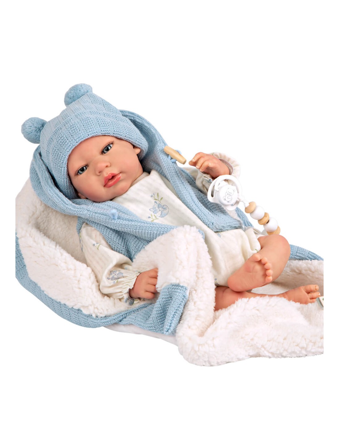 REBORN 40CM MARTIN AZUL C/MANTA 9691500