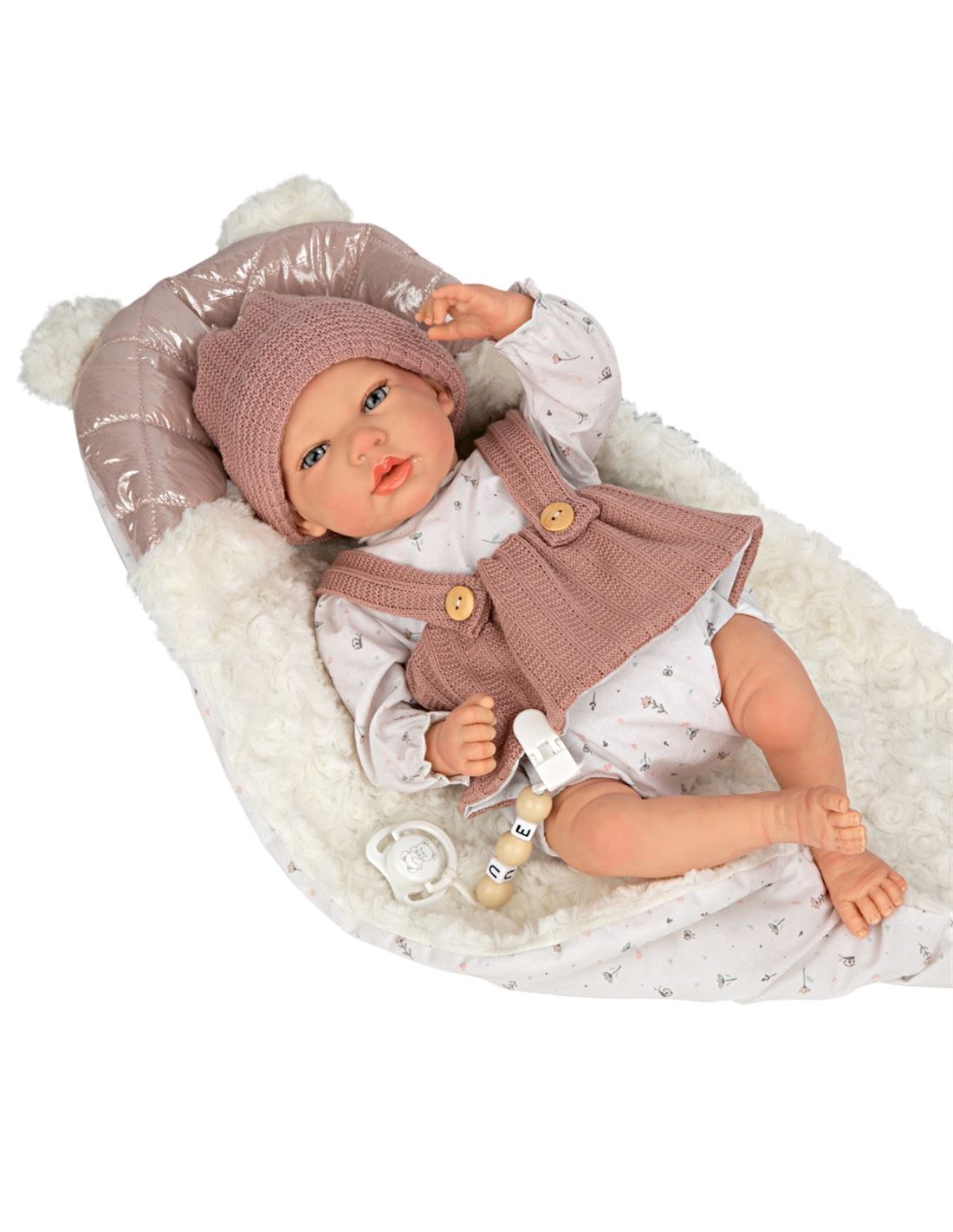 REBORN 40CM SANDRA ROSA C/MANTA 9691500