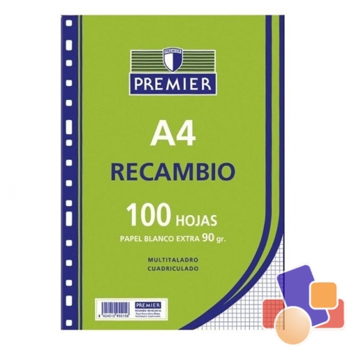 RECAMBIO CUADROS A4 100H  90165000