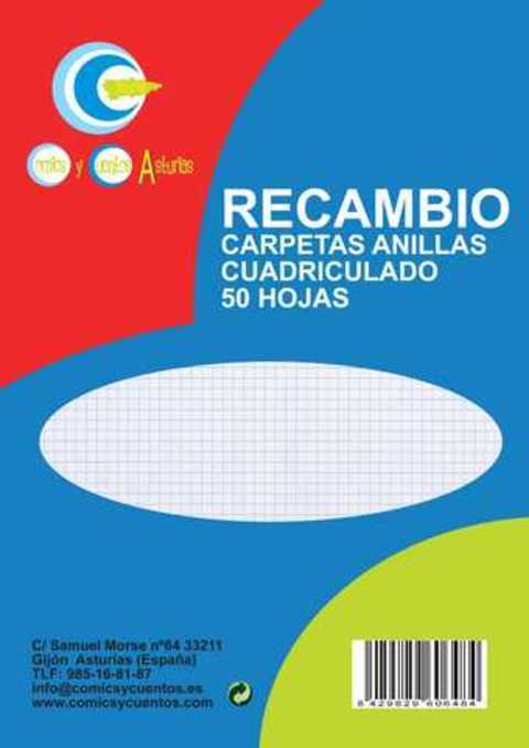 RECAMBIO Fº 50H CUADROS 90900