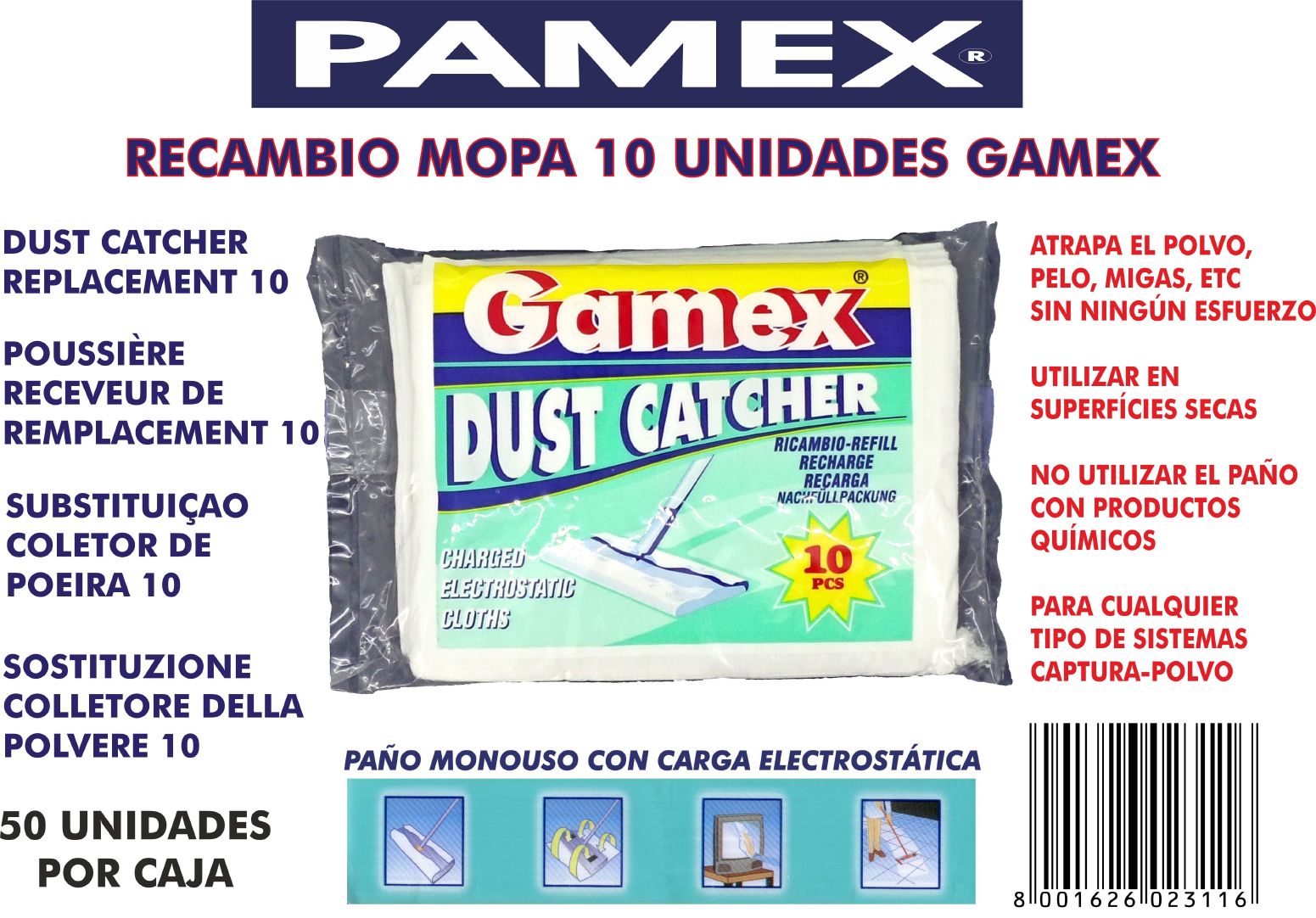 RECAMBIO MOPA ATRAPAPOLVO 900600