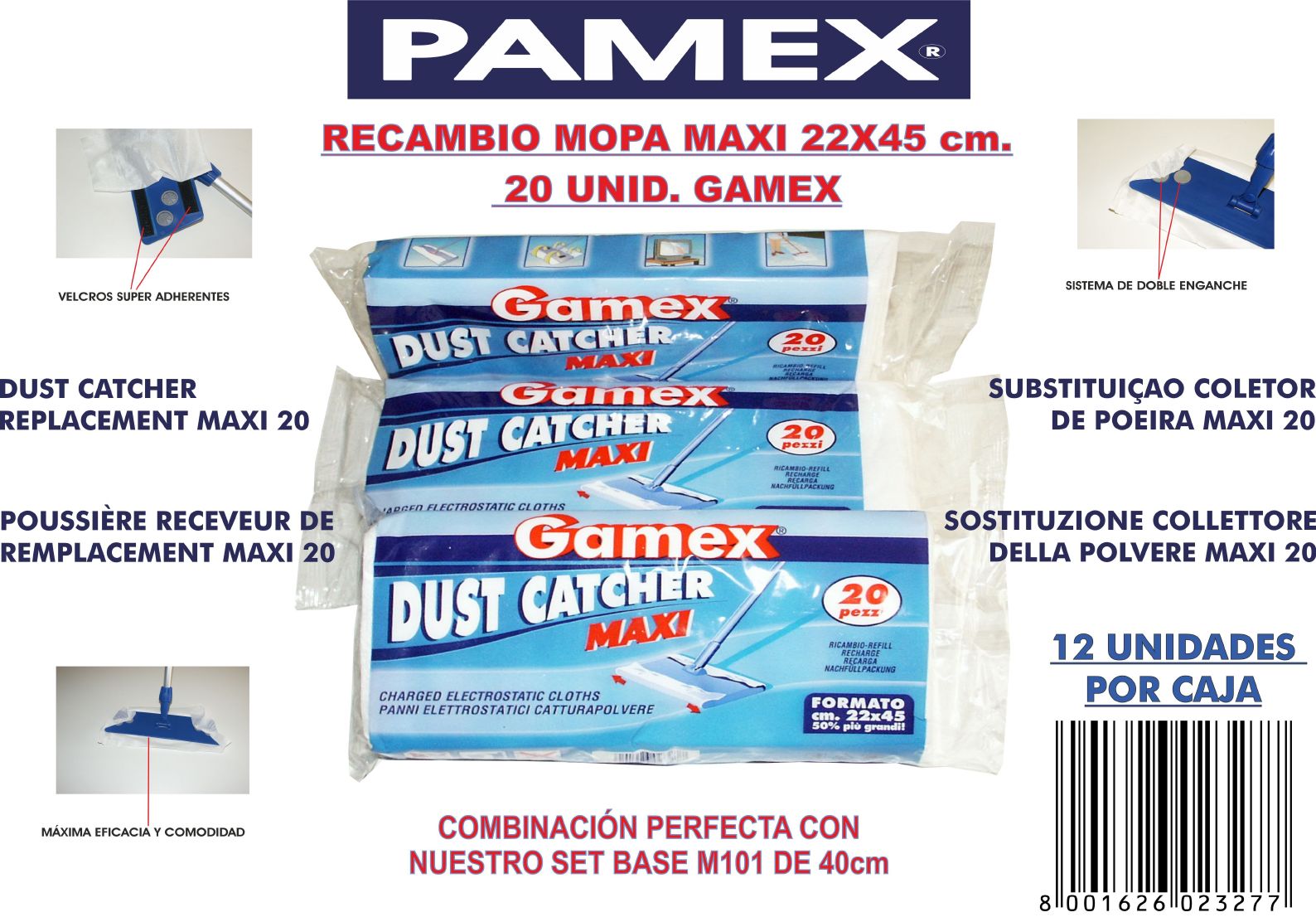 RECAMBIO MOPA MAXI  20U 22X45 9016500