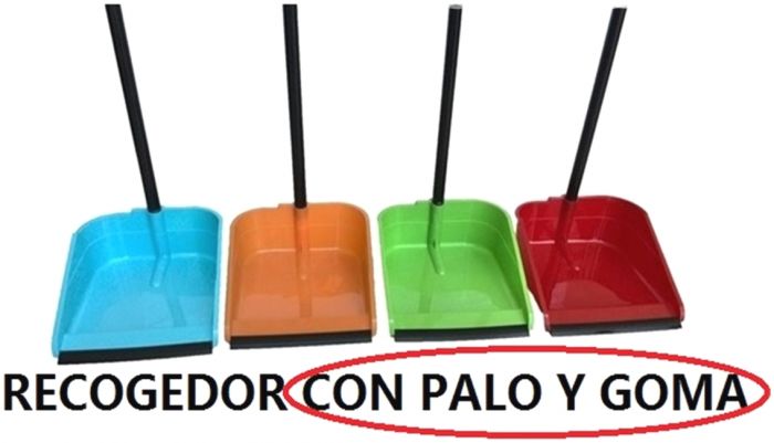 RECOGEDOR C/PALO Y GOMA 9011000
