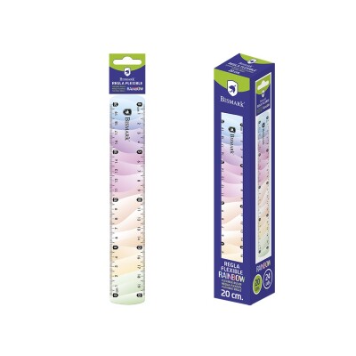 REGLA FLEXIBLO 20CM RAIMBOW 9005500