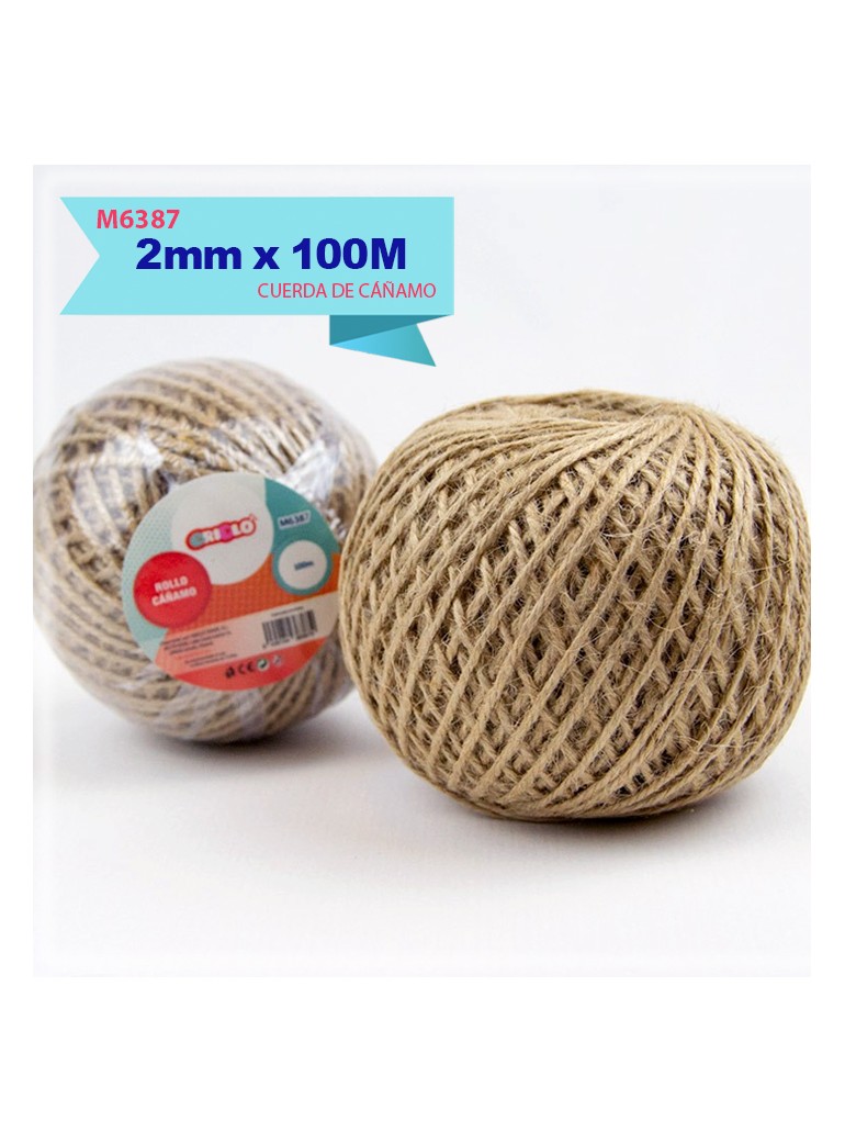 ROLLO CAÑAMO NATURAL 100M 9015500