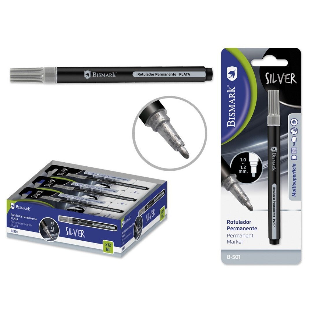 ROTULADOR PERM. PLATA 9008500