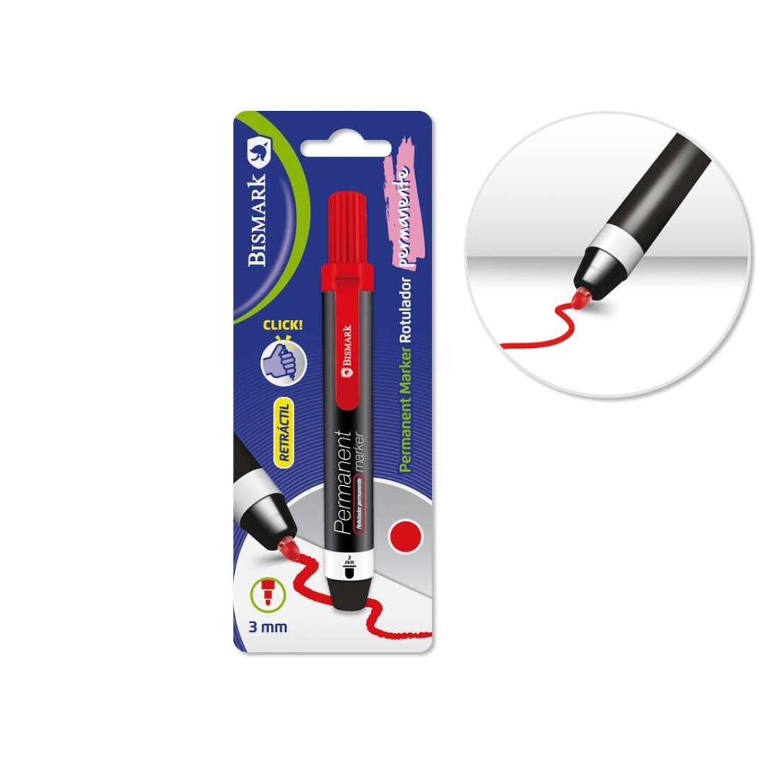 ROTULADOR PERMANENTE ROJO TIP 900900