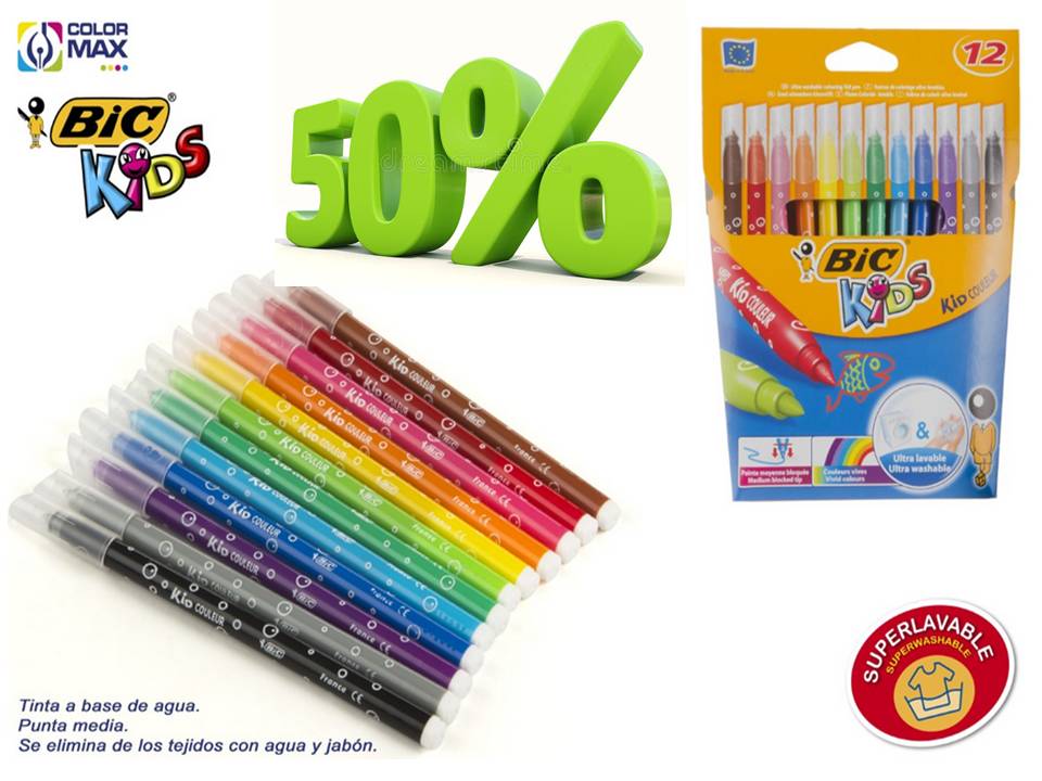 ROTULADORES BIC KIDS 12U 9010000