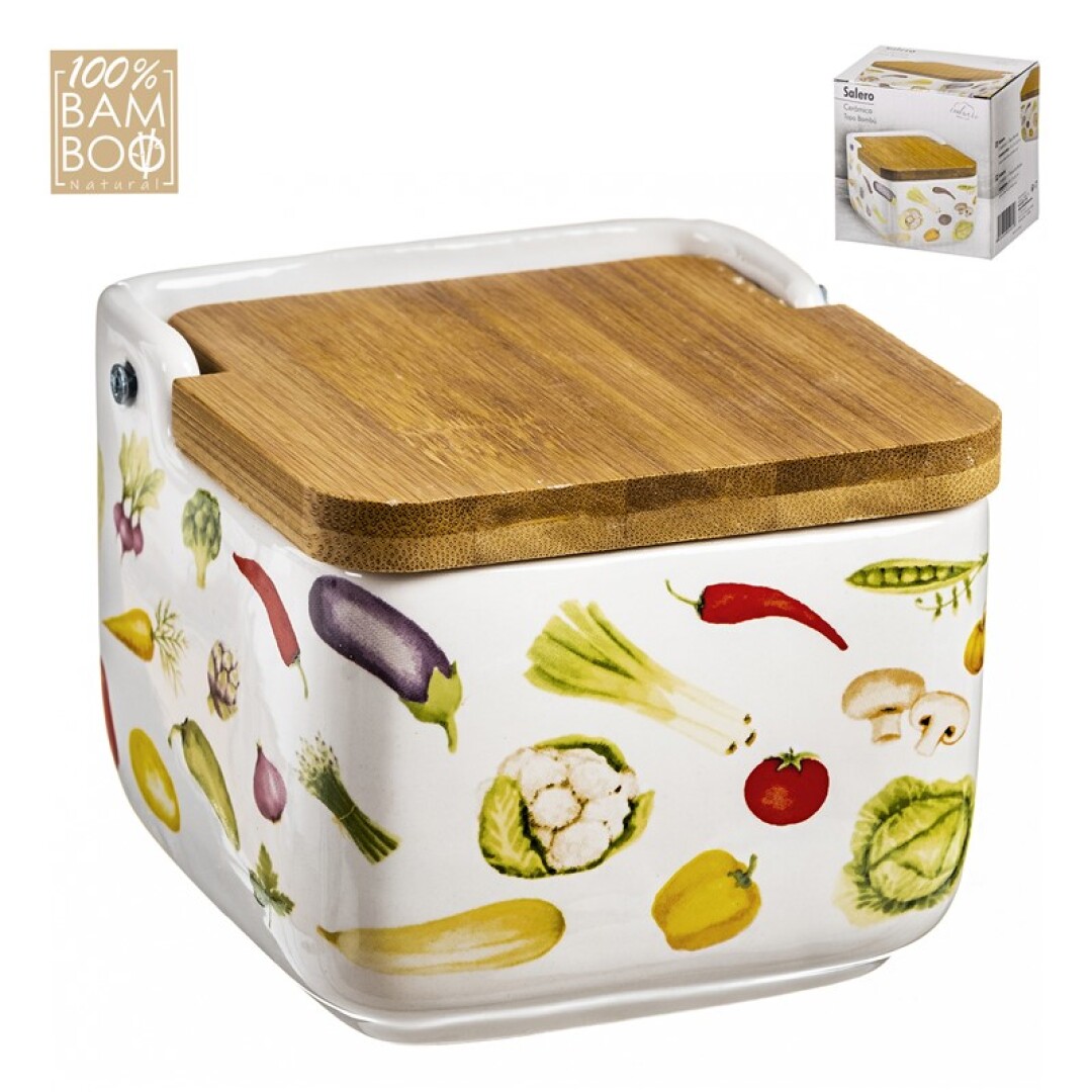 SALERO CERAM. T/BAMBU 10X10 VEGETALES 903300