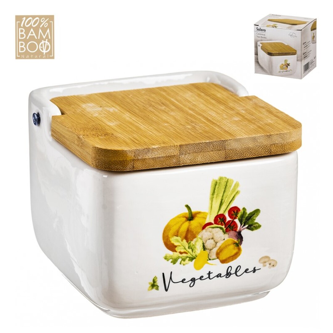 SALERO CERAMICA T/BAMBU VEGETAL 10CM 9036500
