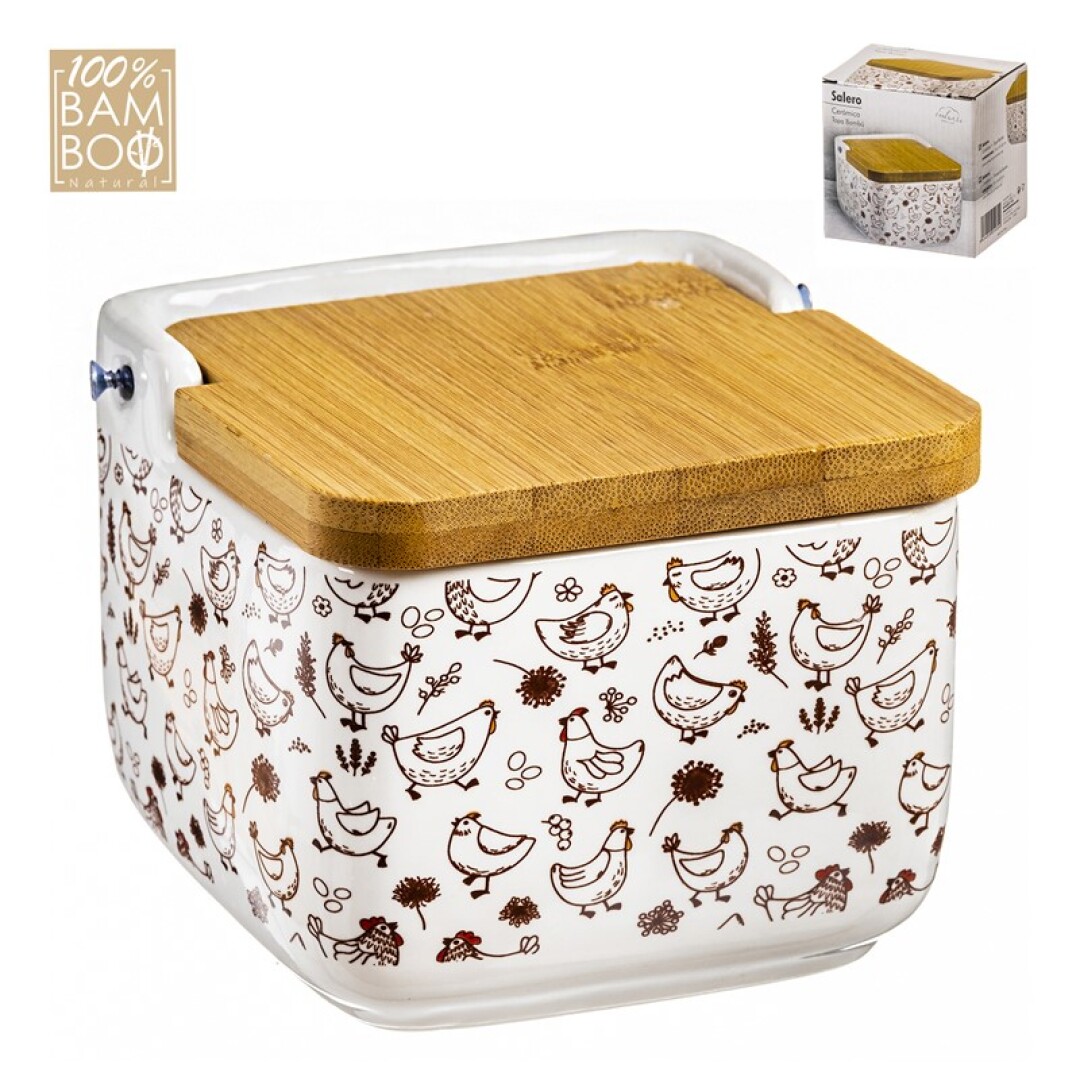 SALERO CERAM.T/BAMBU 10X10 GALLINA 903300