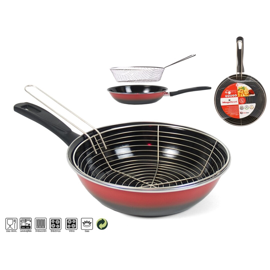 SARTEN FREIDORA 26 MAGEFESA ROJO 9181000