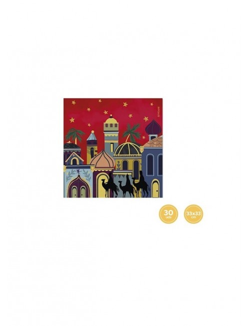 SERVILLETA REYES MAGOS 33X33 30UD 901000