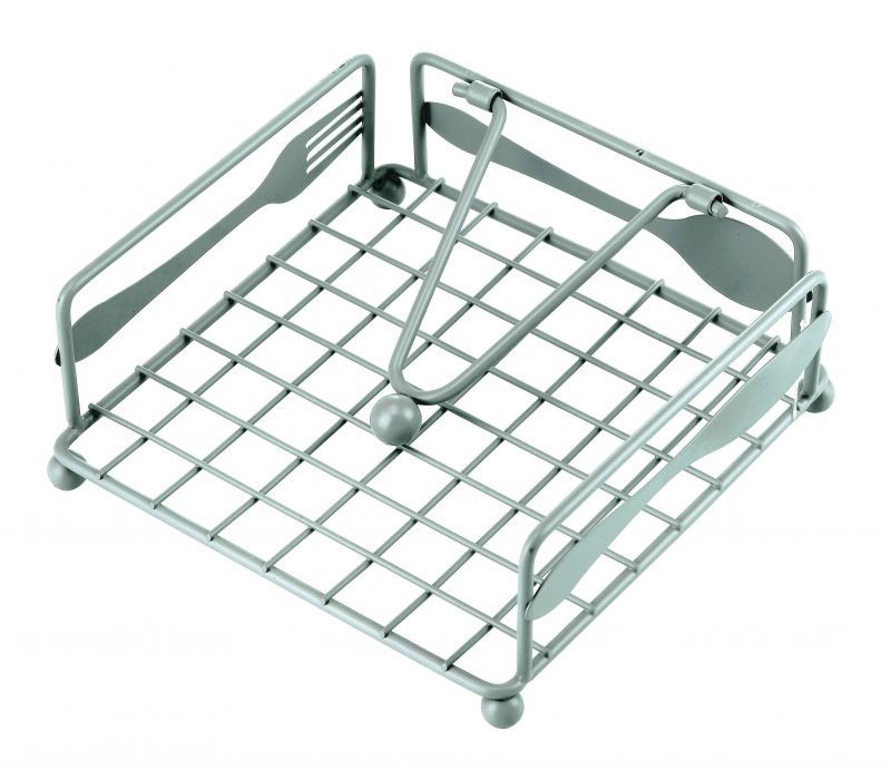 SERVILLETERO METAL 18X18 VERDE 9041500