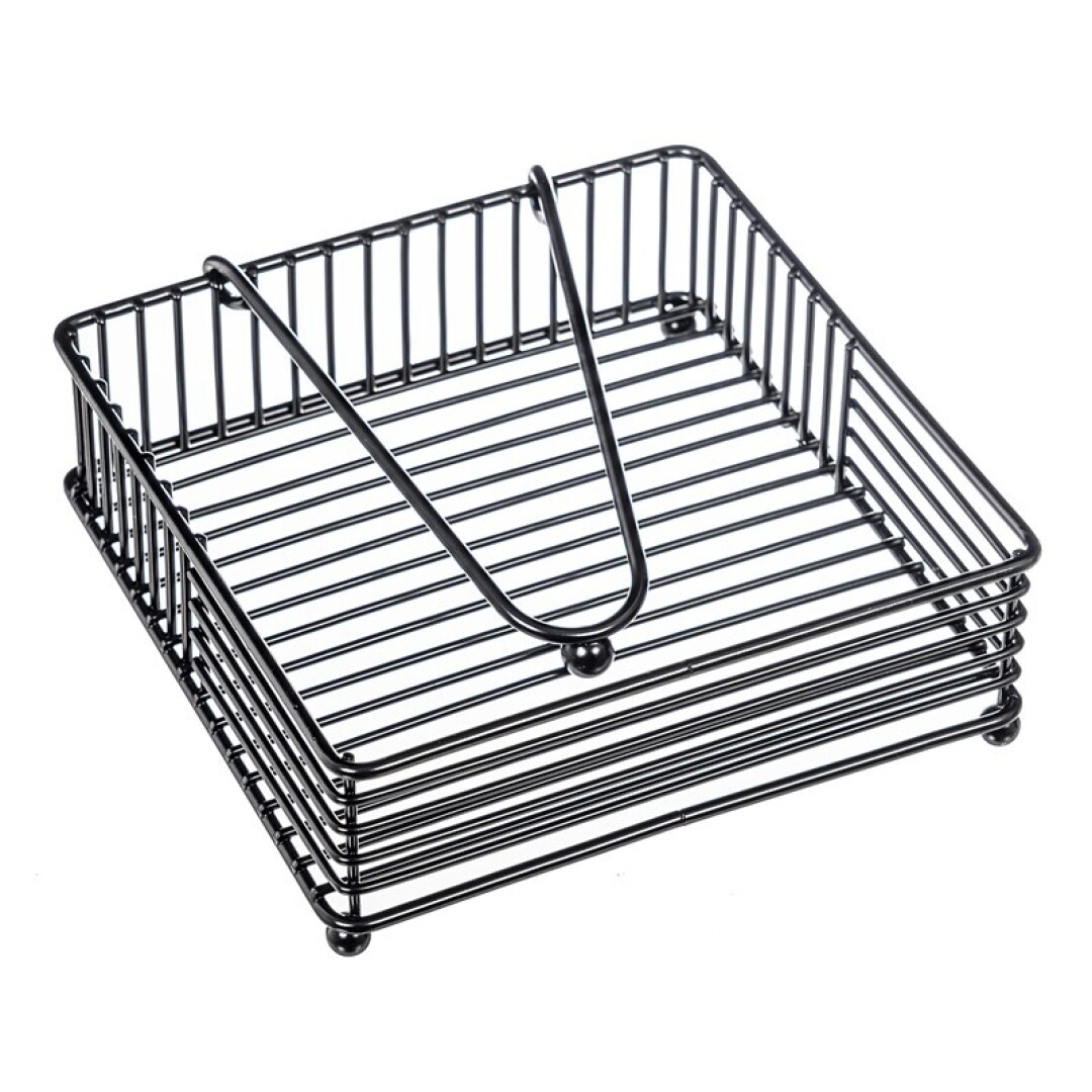SERVILLETERO METAL NEGRO COMBILINE 904400