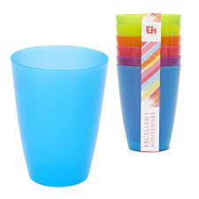 SET  6 VASOS PLASTICO COLOR 9019500
