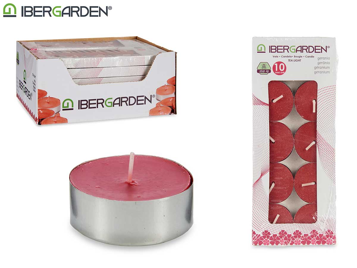 SET 10 VELA TE GERANIO 9008500