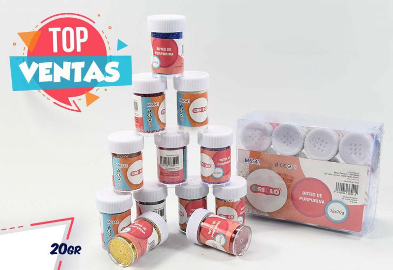SET 12 BOTES PURPURINA 20GR M6541 9028500