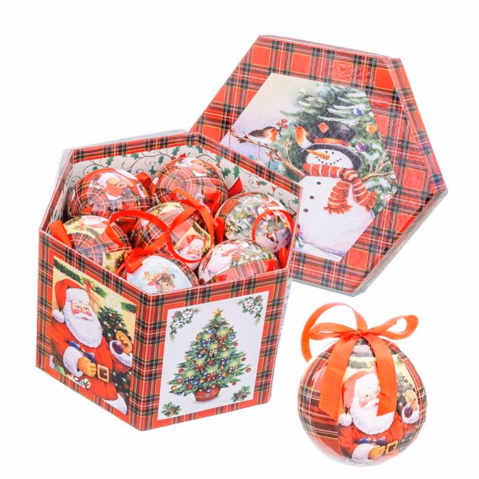 SET 14BOLAS MEMORY MUÑECO NIEVE 7.5CM 916900