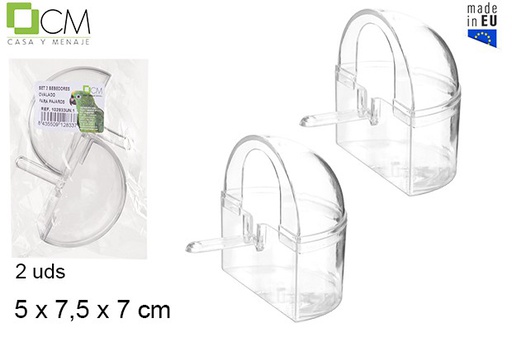 SET 2 COMEDEROS OVAL PAJARO 900600
